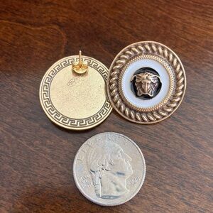 Medusa Greek Key Earrings.